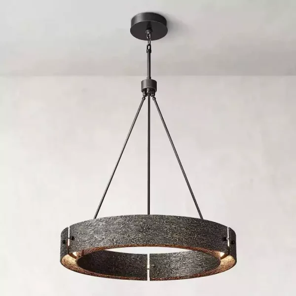 VOUVRAY ROUND CHANDELIER 36 bronze
