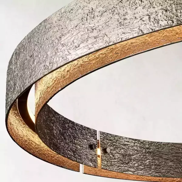 VOUVRAY ROUND CHANDELIER 36 pewter
