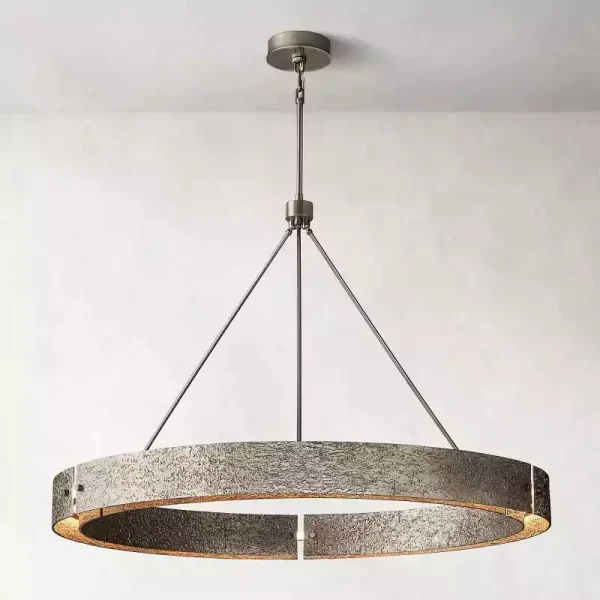 VOUVRAY ROUND CHANDELIER 60 pewter