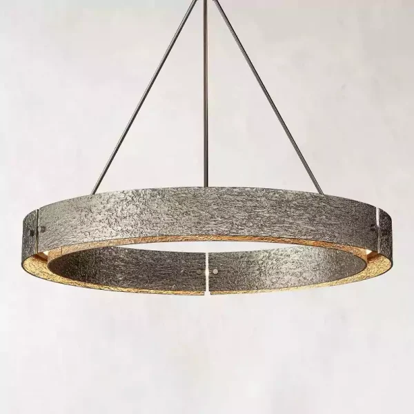 Vouvray Round Chandelier 48 pewter